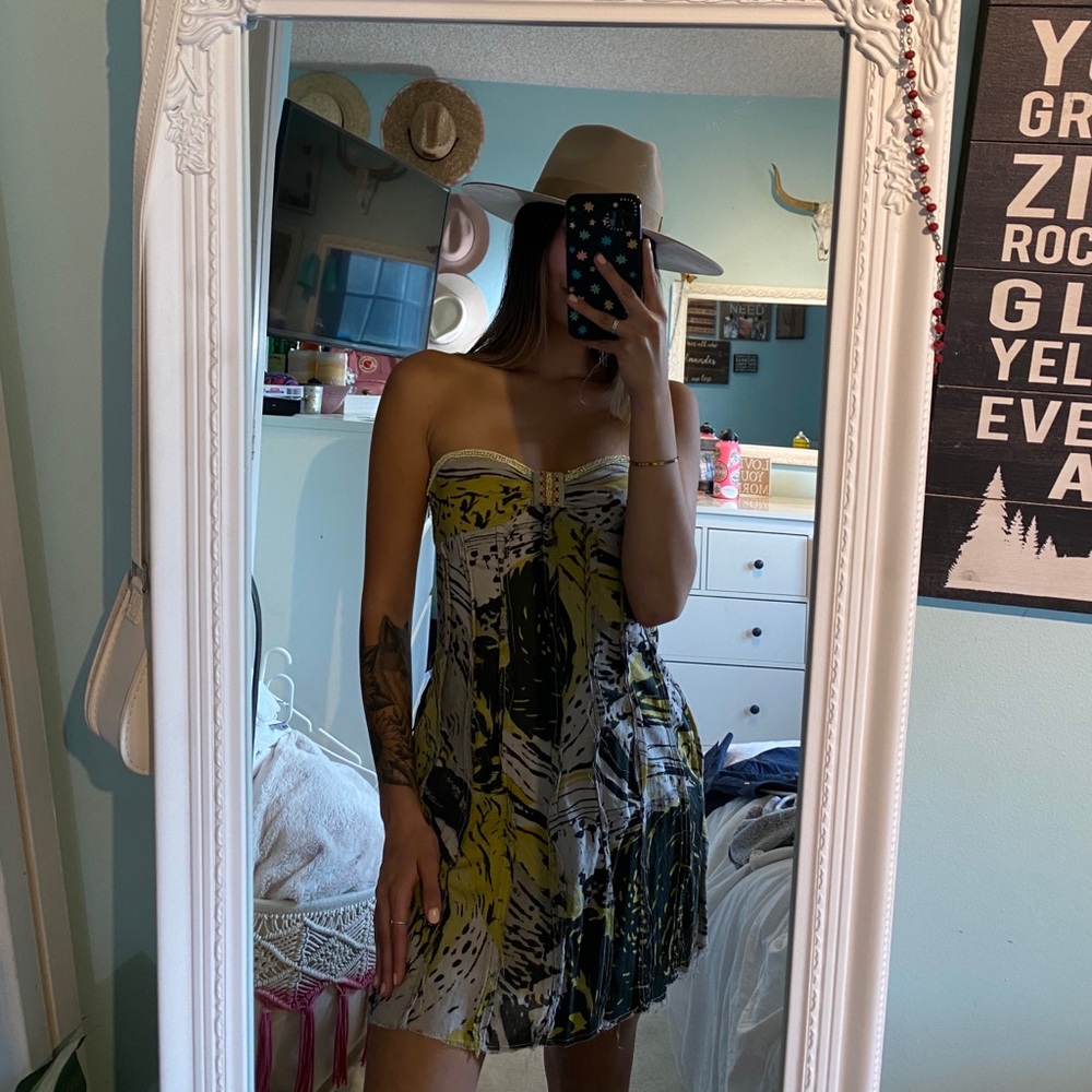 Free People Strapless Mini Dress